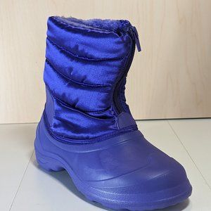 The Doll Maker Girls Puff Warm Fur Comfy Lightweight Snow Boots -Purple - Size 1